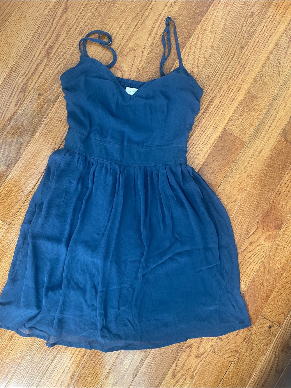 Abercrombie & Fitch Girls Deep Blue Spaghetti-Strap Sundress